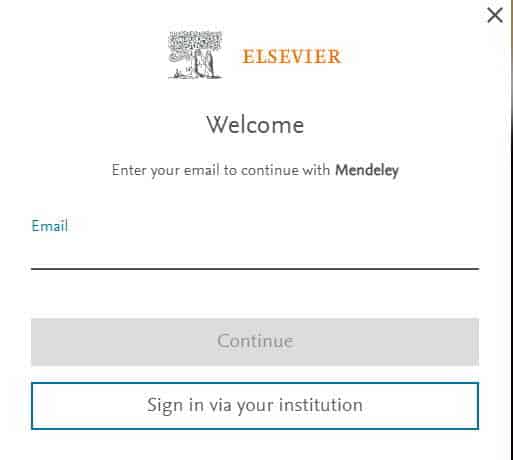 Sign in to continue with Mendeley