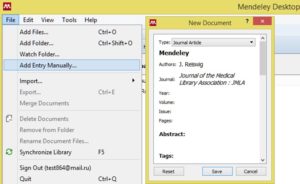 add entry manually